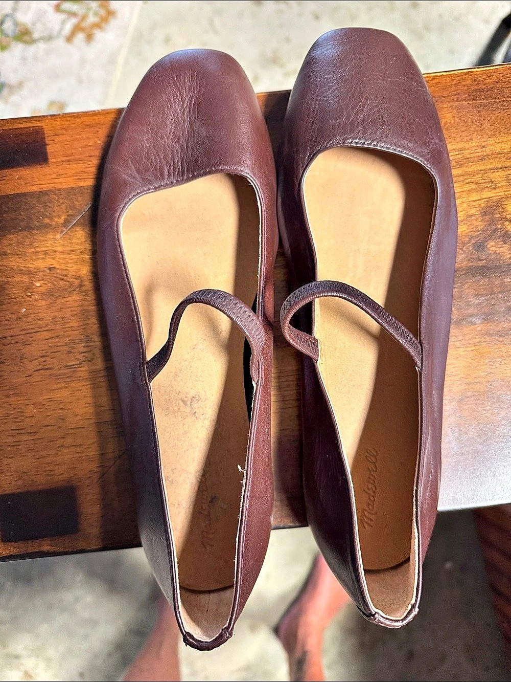 Madewell The Remy Mary Jane Flat Brown Flats